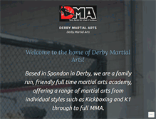 Tablet Screenshot of derbymartialarts.co.uk